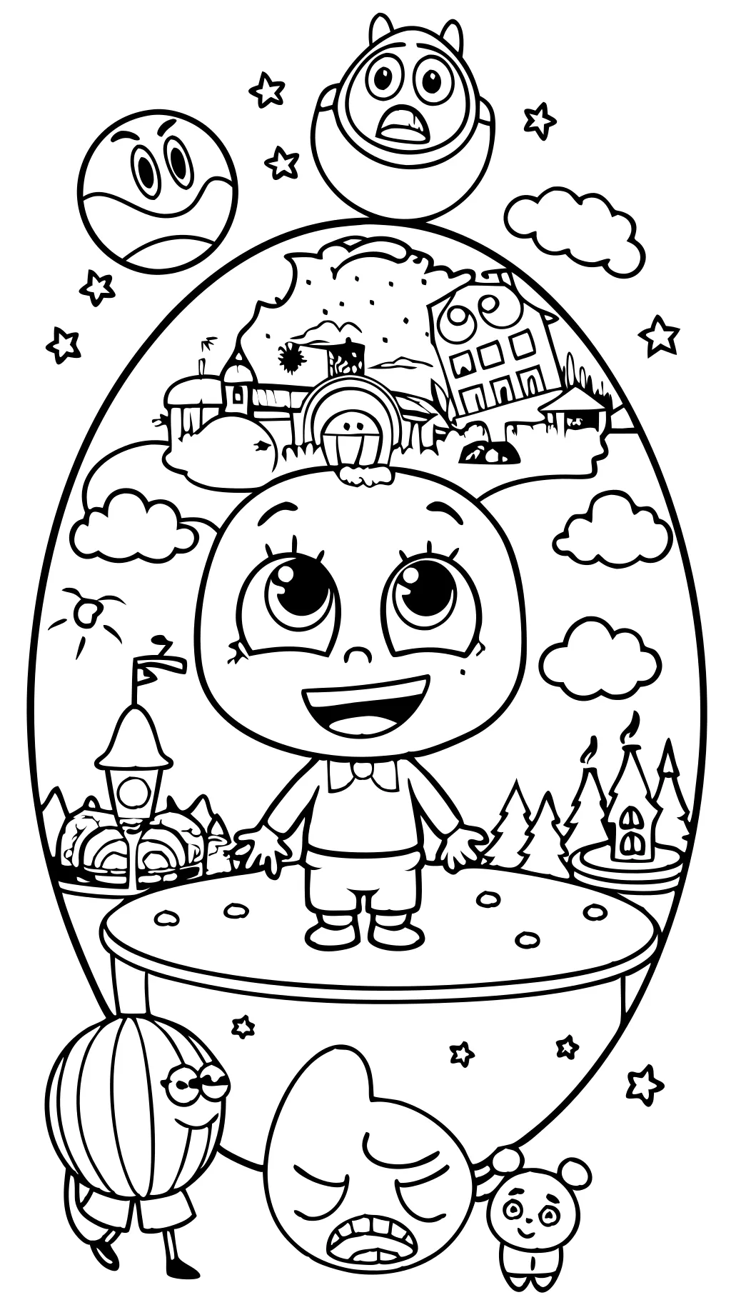 coloring page inside out 2